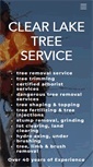 Mobile Screenshot of clearlaketreeservice.com