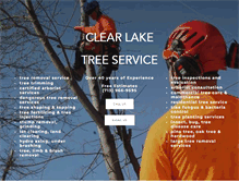Tablet Screenshot of clearlaketreeservice.com